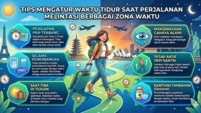 Tips Mengatur Waktu Tidur Saat Melakukan Perjalanan Melintasi Berbagai Zona Waktu